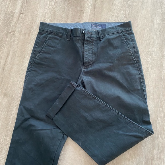 MENS Chino Pants - Black - Picture 2 of 4